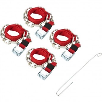 Цепи (браслеты) противоскольжения REXANT для кроссоверов, однорядные, 4 шт. Цепи (браслеты) противоскольжения REXANT для кроссоверов, однорядные, 4 шт.