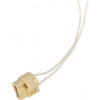 Цоколь «патрон» G9 REXANT с проводом 15 см, белый c этикеткой