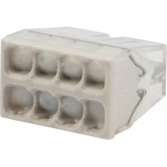 Экспресс-клемма с пастой REXANT СМК 2273-248, 8-проводная 0.5-2.5 мм², прозрачная, блистер (6 шт./уп.) Экспресс-клемма с пастой REXANT СМК 2273-248, 8-проводная 0.5-2.5 мм², прозрачная, блистер (6 шт./уп.)