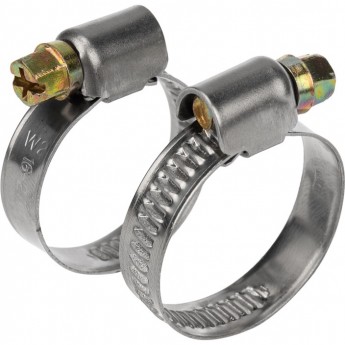 Хомут червячный REXANT 16-27-0.7 мм, 50 шт. Хомут червячный REXANT 16-27-0.7 мм, 50 шт.