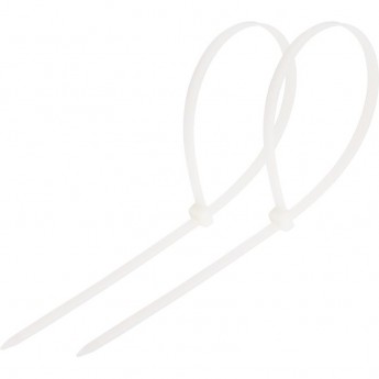 Хомут-стяжка кабельная REXANT нейлоновая 250x3,6мм, белая (100 шт/уп) Хомут-стяжка кабельная REXANT нейлоновая 250x3,6мм, белая (100 шт/уп)