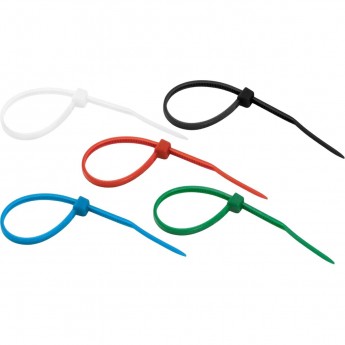 Хомут-стяжка REXANT нейлоновая 80x2,5мм, цветная (25 шт/уп) Хомут-стяжка REXANT нейлоновая 80x2,5мм, цветная (25 шт/уп)