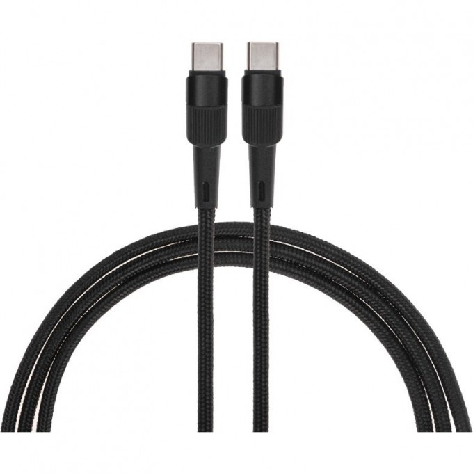 Кабель REXANT Type-C – Type-C, 5A, 100Вт, 1м, в черной нейлоновой оплетке 18-7072