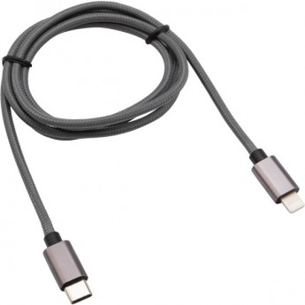 Кабель REXANT Type-C-Lightning PD, 1 м, графит, нейлон