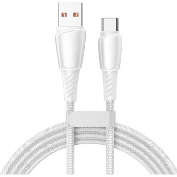 Кабель REXANT USB-A – Type-C, 5А, 100Вт, 1м, в белой нейлоновой оплетке