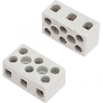 Клемма керамическая REXANT КВ 4 мм² винтовая, 100 шт. Клемма керамическая REXANT КВ 4 мм² винтовая, 100 шт.