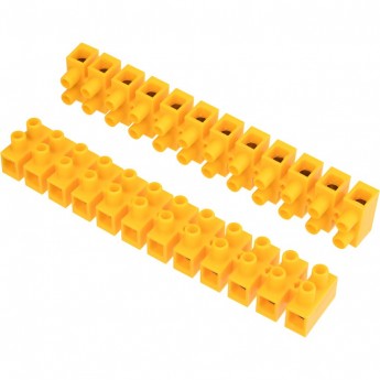 Клеммная колодка REXANT KВ-25 10-25 винтовая желтый, 10 шт.