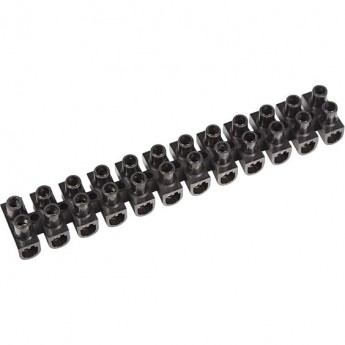 Клеммная колодка винтовая REXANT KВ-12 (4-12 мм²), ток 16 A, полипропилен черный (ЗВИ)