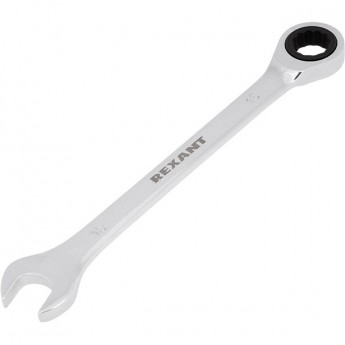 Ключ комбинированный REXANT 15 мм CrV трещоточный