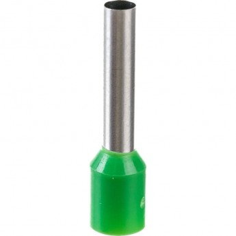 Наконечник штыревой втулочный изолированный REXANT НШВи 6.0-18 F-18 мм 6 мм² зеленый
