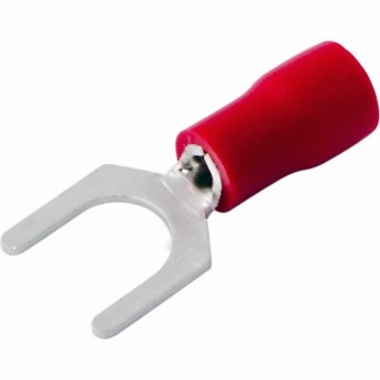 Наконечник вилочный REXANT 6.5 мм 0.5-1.5 мм² изолированный красный
