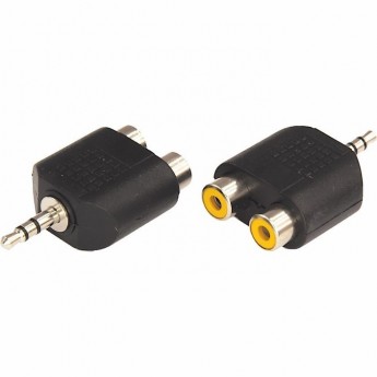 Переходник аудио REXANT штекер 3.5мм. стерео - 2 гнезда RCA