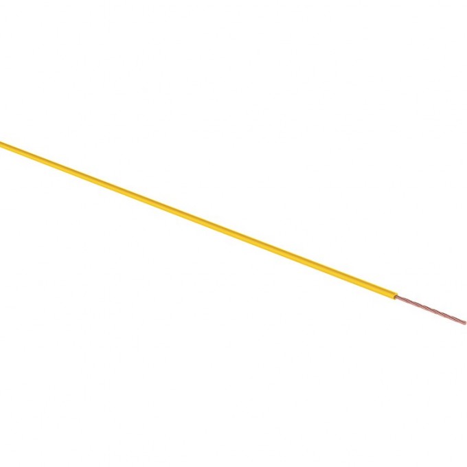 Провод ПГВА REXANT 1х0.75 мм² желтый 100 м 01-6502