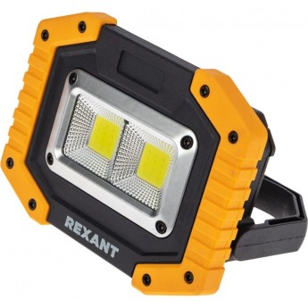 Рабочий заряжаемый прожектор REXANT NEW AGE 18650х2 с мощным светом 50%, 100%, Powerbank, противоударный корпус, кабель USB Рабочий заряжаемый прожектор REXANT NEW AGE 18650х2 с мощным светом 50%, 100%, Powerbank, противоударный корпус, кабель USB