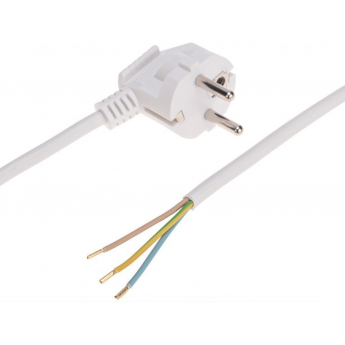 Шнур электрический REXANT с вилкой ПВС 3х1,0 мм2 3м, белый Шнур электрический REXANT с вилкой ПВС 3х1,0 мм2 3м, белый