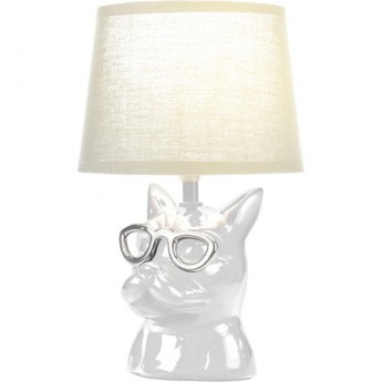 Светильник декоративный настольный REXANT МОБИ "БУЛЬДОГ" с цоколем Е14 40Вт белый Светильник декоративный настольный REXANT МОБИ "БУЛЬДОГ" с цоколем Е14 40Вт белый