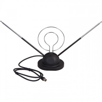 ТВ антенна REXANT RX-105 комнатная телескопическая на подставке