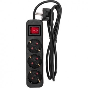 Удлинитель REXANT STANDARD 3 гнезда, 1,5м, 3х1,0мм², с/з, с выключателем, черный Удлинитель REXANT STANDARD 3 гнезда, 1,5м, 3х1,0мм², с/з, с выключателем, черный