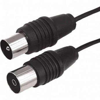 ВЧ-кабель REXANT ТВ-гнездо - ТВ-штекер, 20м, черный ВЧ-кабель REXANT ТВ-гнездо - ТВ-штекер, 20м, черный