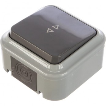 Выключатель на два направления REXANT одноклавишный для открытой установки IP54, 10 А, А6 10-868(03)