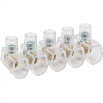 Зажим REXANT КЗВИ 2.5 мм² (5х1) концевой винтовой изолированный, 20 шт.